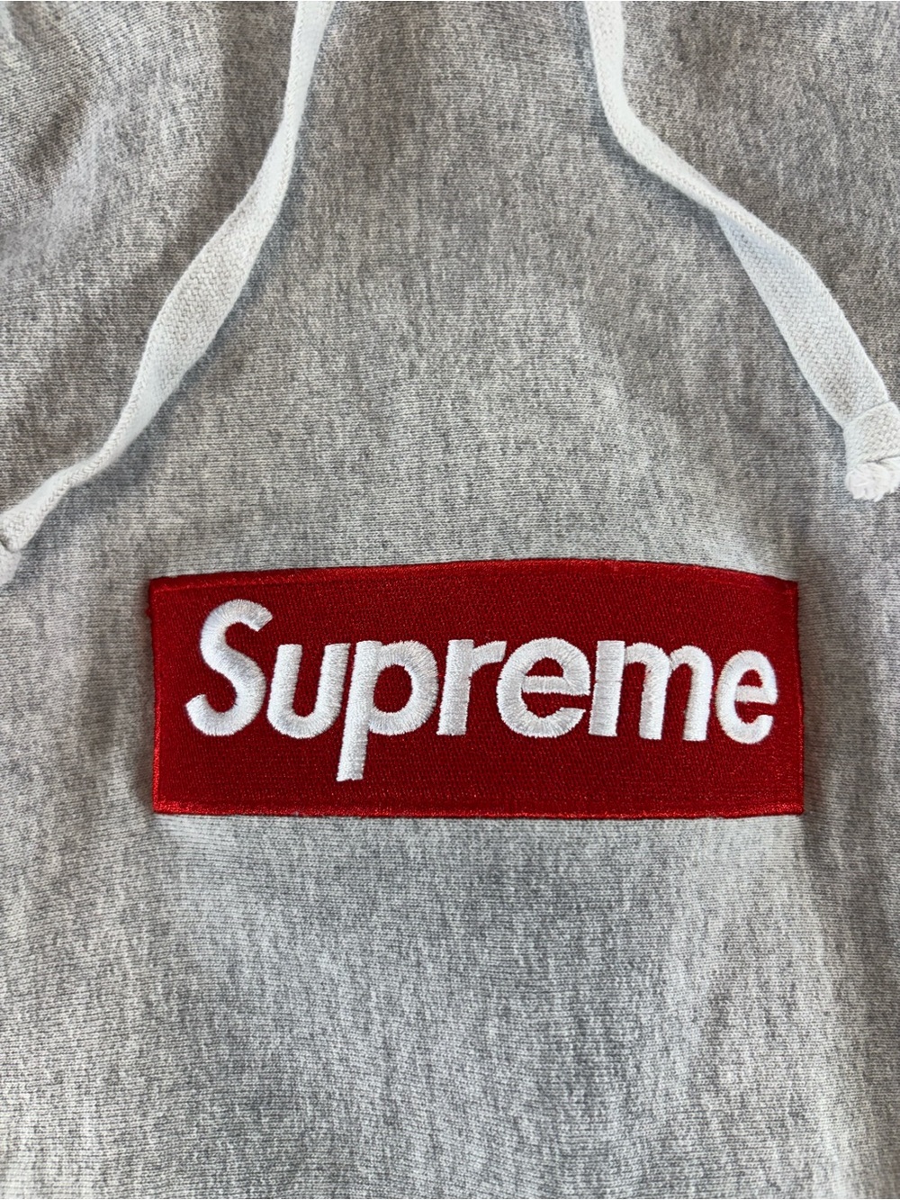 *Authentic* Supreme Box Logo Men’s Medium Hooded Sweatshirt in Heather‎ Grey - Picture 4 of 15